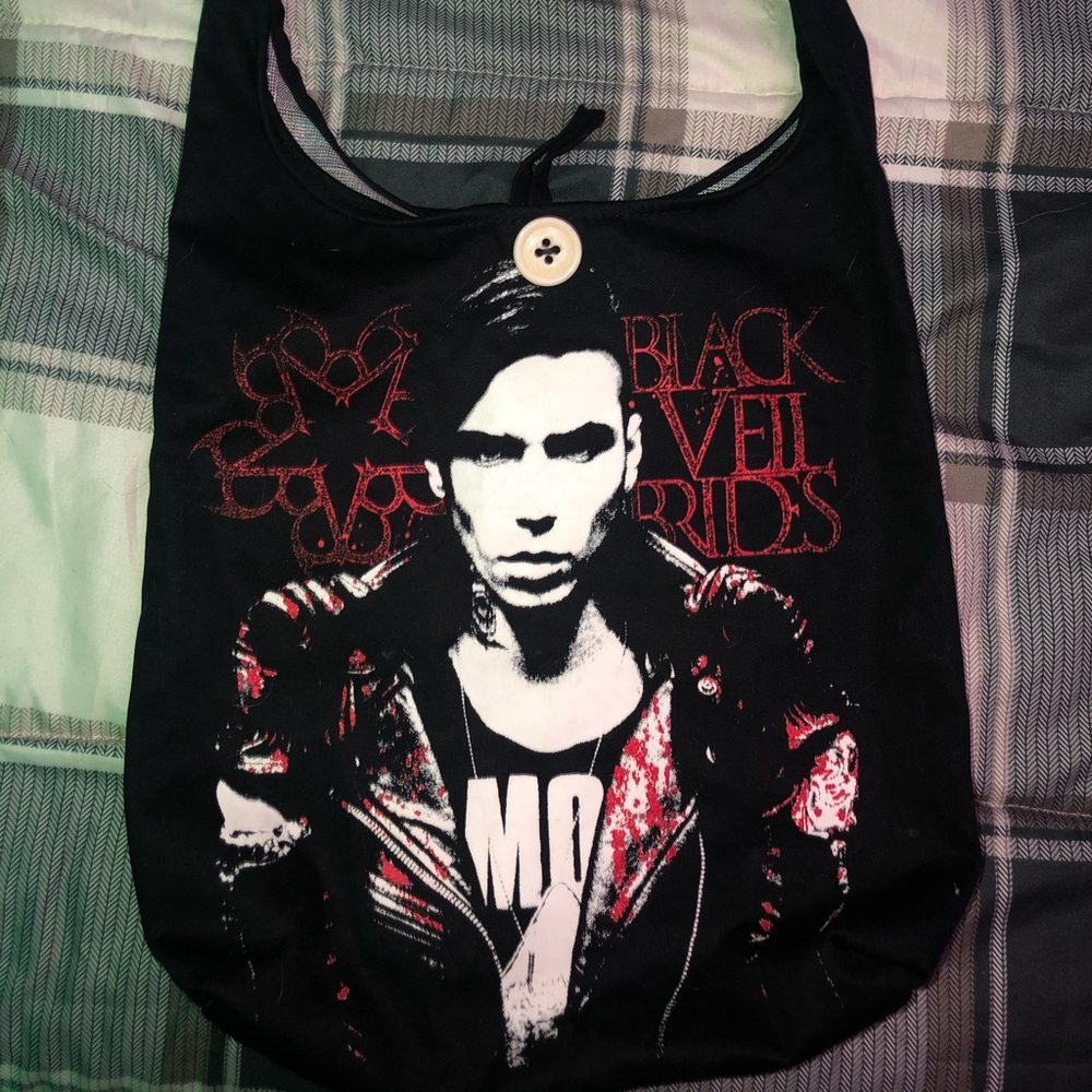 Black veil brides dead stock hottopic bag